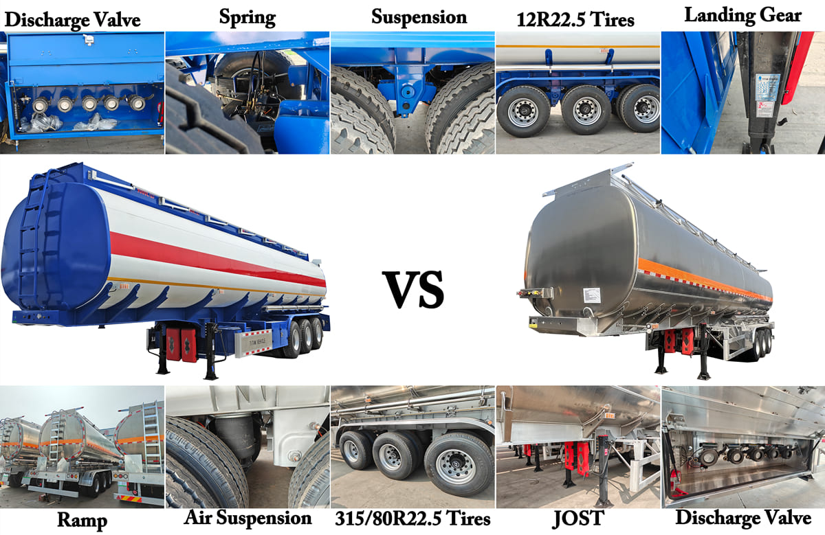 Carbon Steel Tanker Trailer VS Aluminum Tanker Trailer