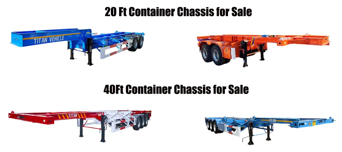 20 Ft/ 40Ft Container Chassis Trailer for Sale in Guam