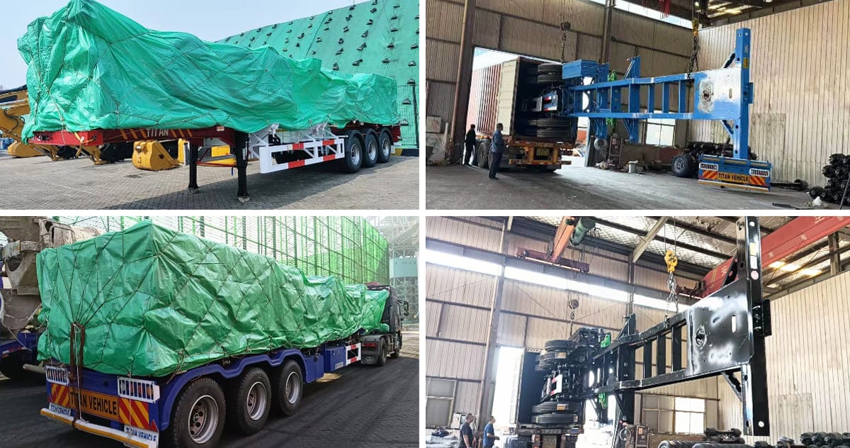 20 Ft 40Ft Container Chassis Trailer for Sale in Guam