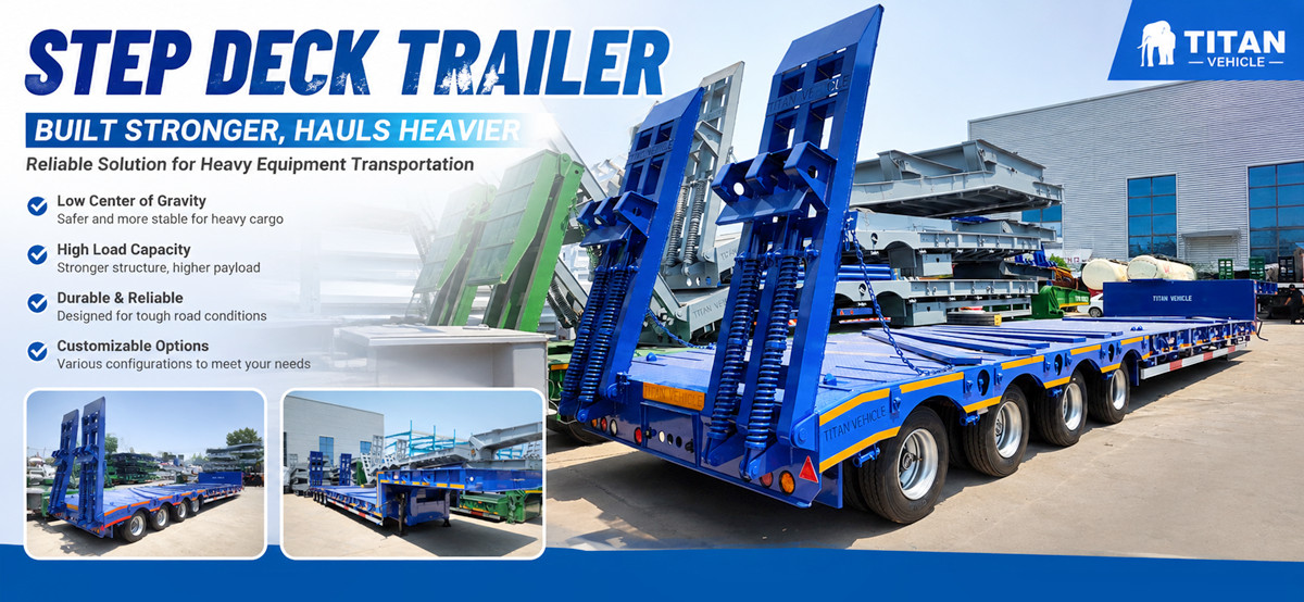 Semi Step Deck Trailer for Sale in Tanzania