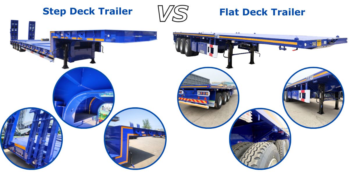 Semi Step Deck Trailer for Sale in Tanzania
