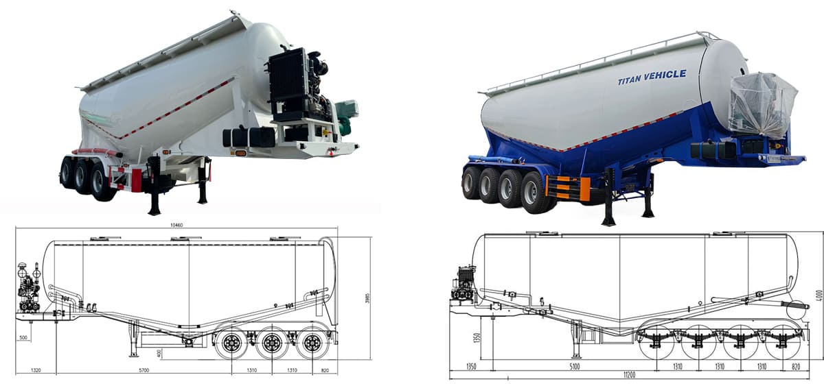 Bulk Cement Tanker Trailer for Sale in United Arab Emirates