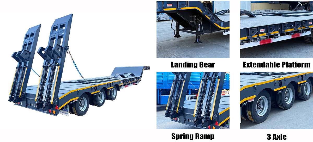 Heavy Duty Lowbed Trailer for Sale in Tanzania | Trailer Manufacturer