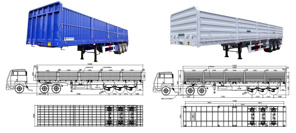 Side Wall Trailer Grain Trailers for Sale in Zimbabwe