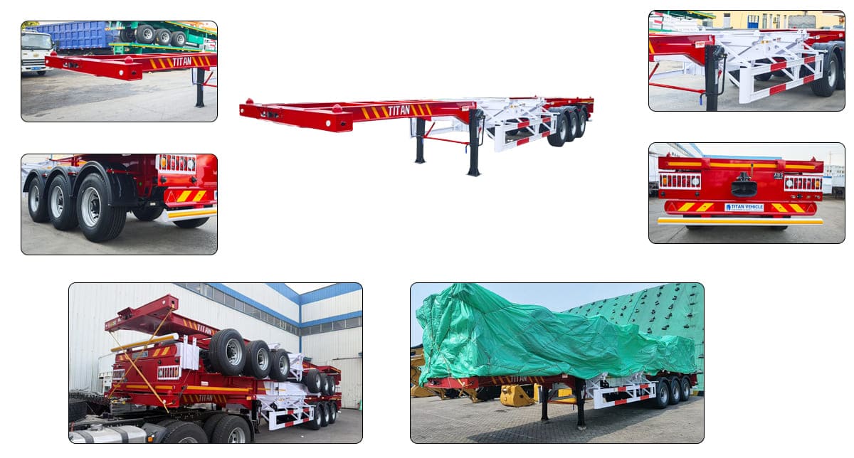 Shipping Container Chassis Trailer for Sale in Jamaica