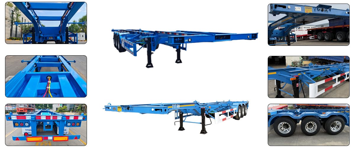 Shipping Container Chassis Trailer for Sale in Jamaica