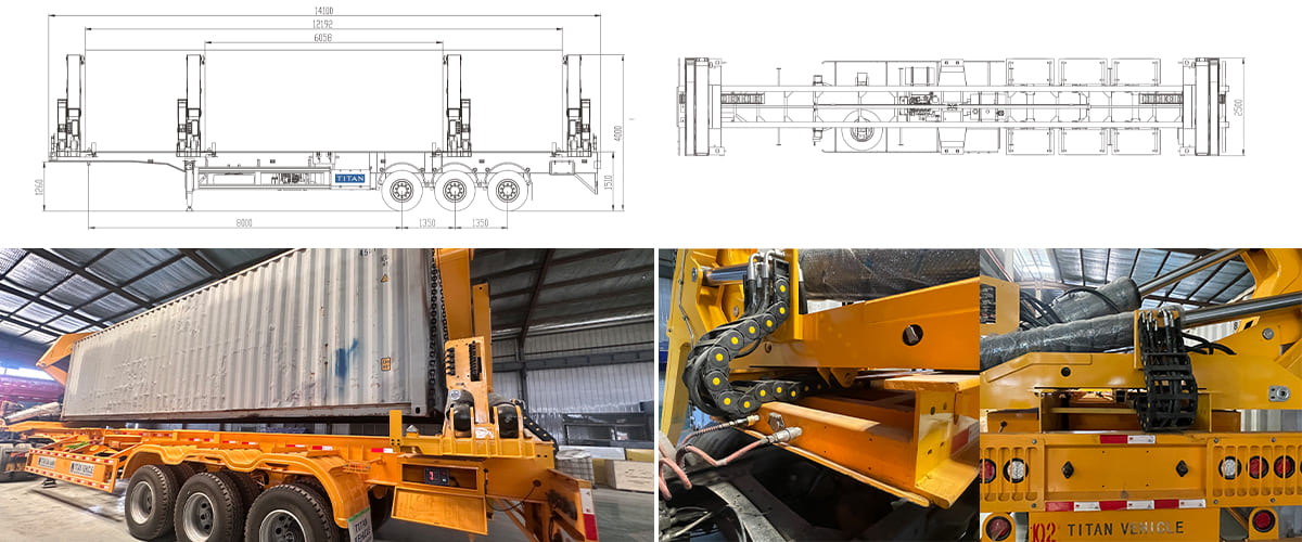 20 40 Ft Container Side Loader Trailer in Guyana: Types and Uses