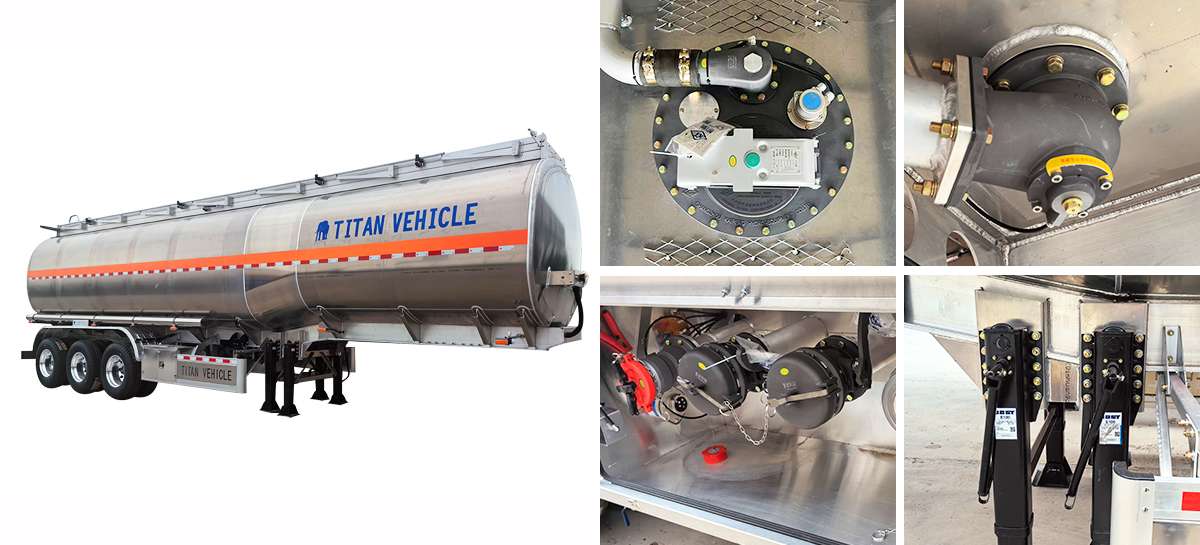 Aluminum Tanker Trailer for Sale in Tanzania | Titan Trailer