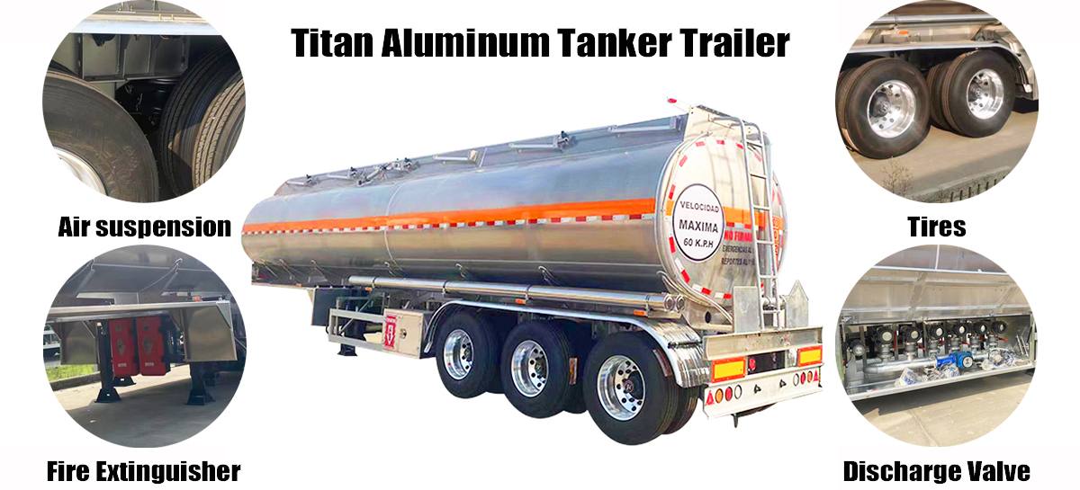 Aluminum Tanker Trailer for Sale in Tanzania | Titan Trailer