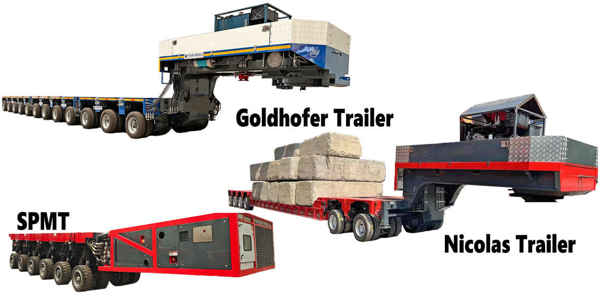 How Do Modular Trailer, SPMT and Goldhofer Differ in Saudi Arabia