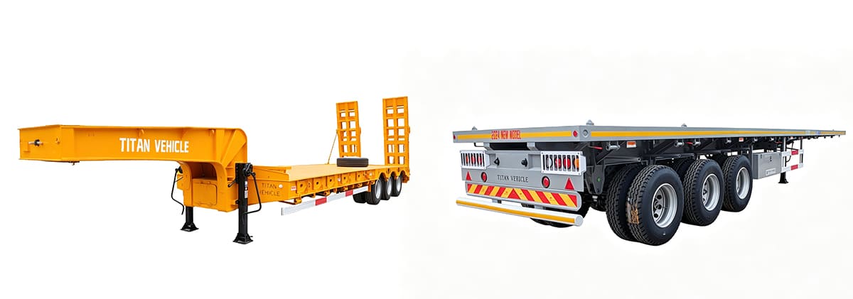 Lowbed Trailer vs Flatbed Trailer What Is the Difference