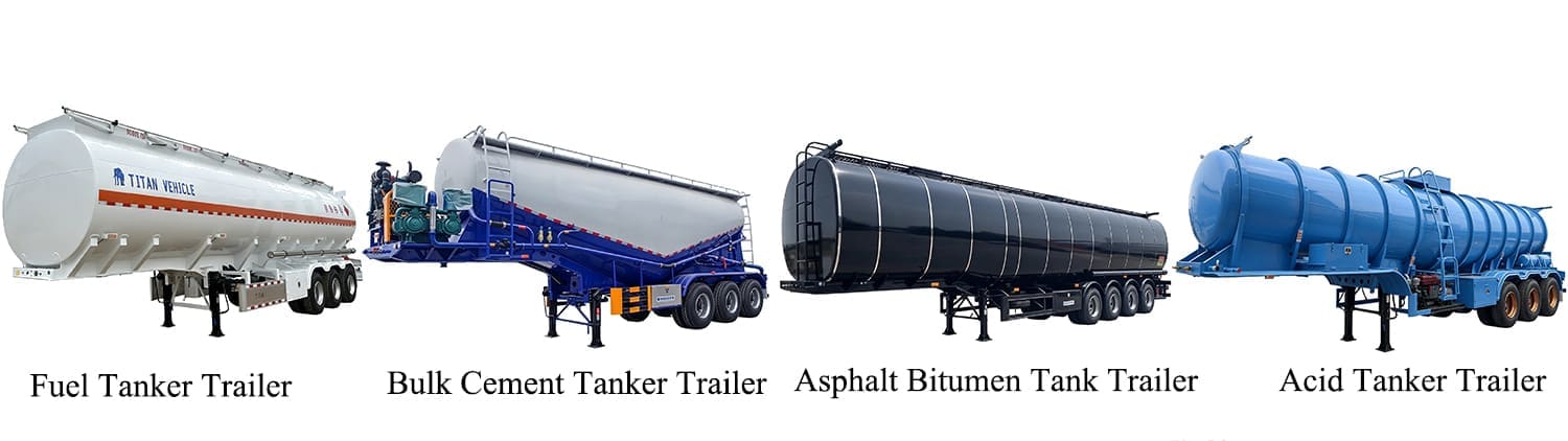 A Quick Guide to Tanker Semi Trailers Fuel, Cement, Asphalt & Chemical