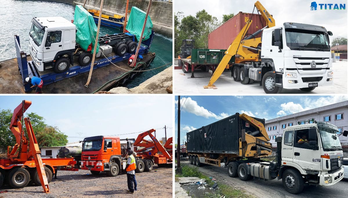 Container Side Loader Trailer for Sale in Papua New Guinea