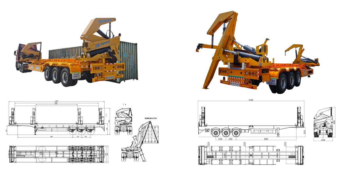 Container Side Loader Trailer for Sale in Papua New Guinea