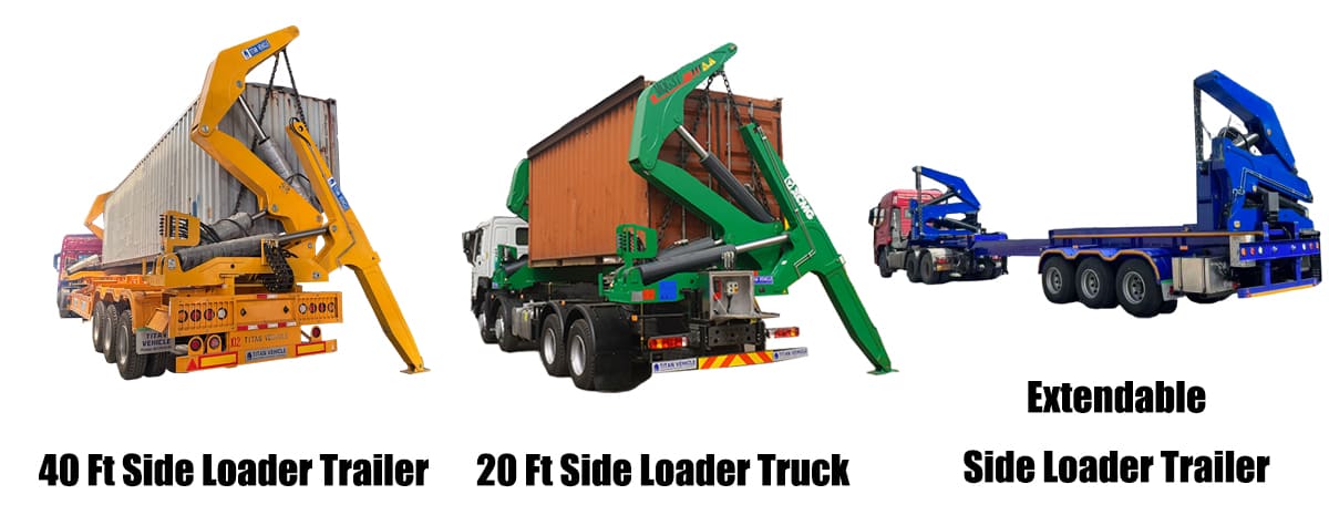 Container Side Loader Trailer for Sale in Papua New Guinea