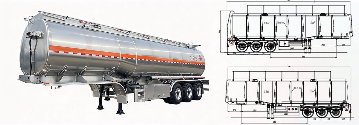 Aluminum Tanker Trailer for Sale in Tanzania