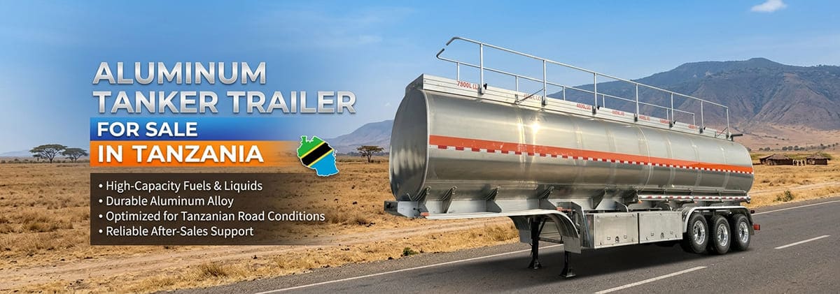 Aluminum Tanker Trailer for Sale in Tanzania
