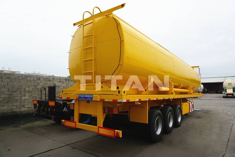 42000 liters palm fuel oil tankers semi trailer prices for sale by professional supplier titan vehicle