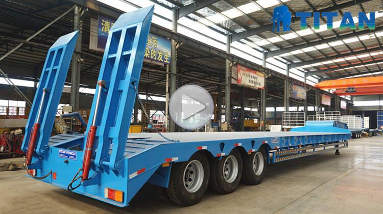 3 Axle 80 Ton Low Bed Truck