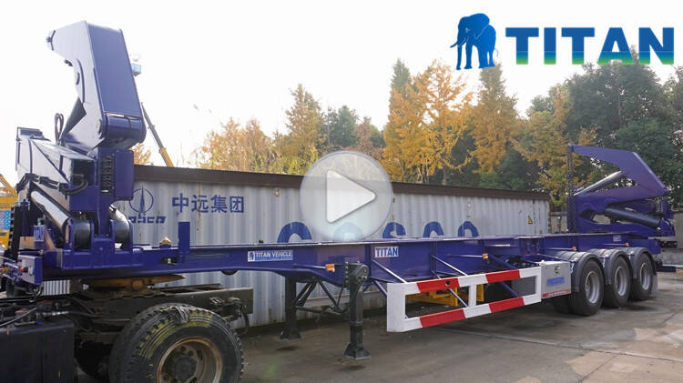 45T Container Loader Trailer Details Display Video