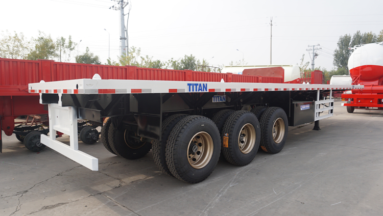 China Tri Axle Flatbed Trailer for Sale - TITAN Vehicle
