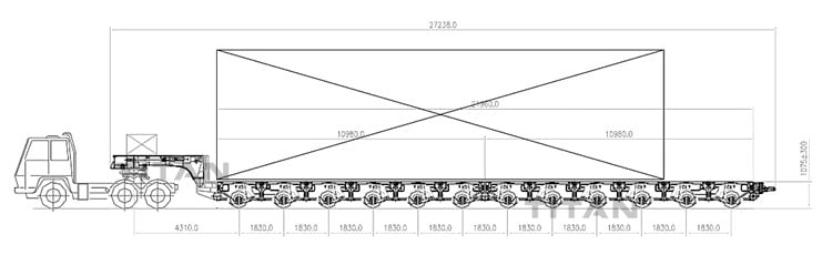 Hydraulic Multi Axle Modular Trailer for Sale - 300 Ton Heavy Equipment Transport