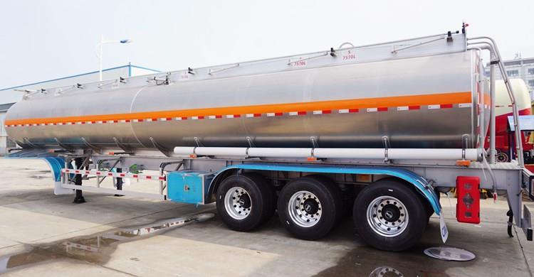 45000 Liters Aluminium Fuel Tanker Trailer