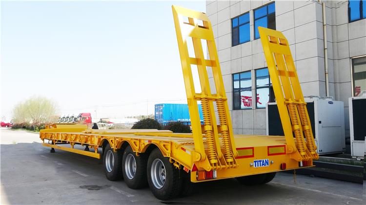 Tri Axle 50 Ton Low Bed Trailer Price in Zambia Lusaka