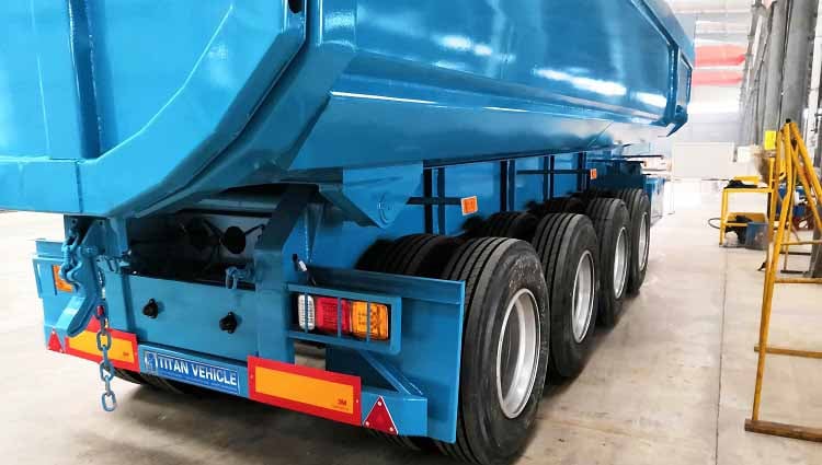 Hydraulic 4 Axle Tipping Trailer Price in Tanzania Dares salaam