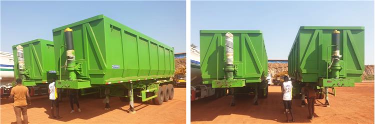 Rear Semi Dump Trailer Capacity 100 Ton for Sale in Senegal Dakar