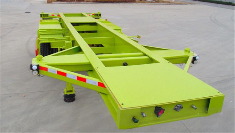 2 axle 20 foot container chassis trailer