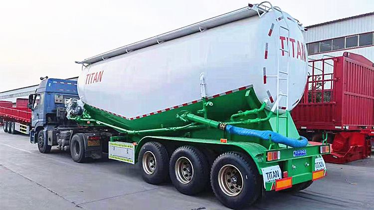 Tri Axle Bulk Cement Transport Trailer for Sale in Sudan