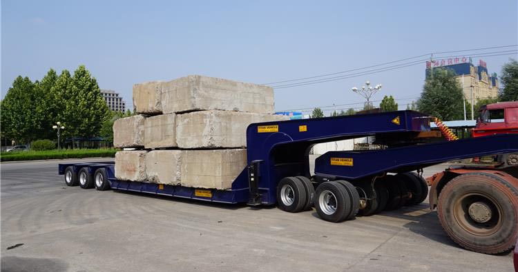 100T Low Bed Semi Trailer for Sale in Madagascar