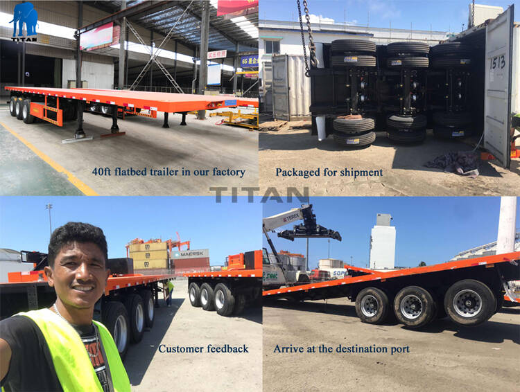 40 Foot Container Flatbed Trailer for Sale in Guyana - TITAN Vehicle