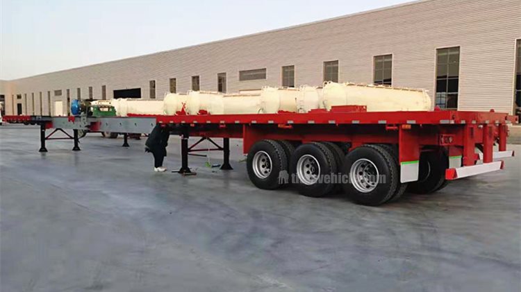 3 Axle Extendable Flatbed Trailer for Sale in Hanoi