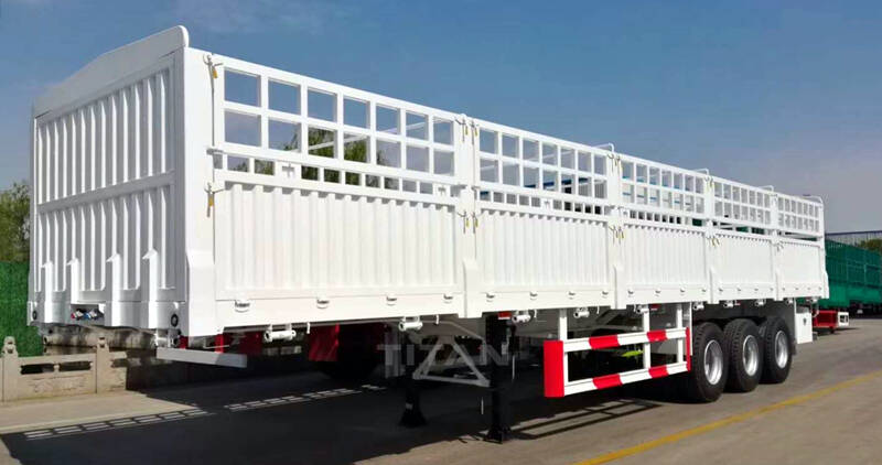 Tri-axle Stake Semi-trailer for Sale in Cote d'Ivoire - TITAN Vehicle