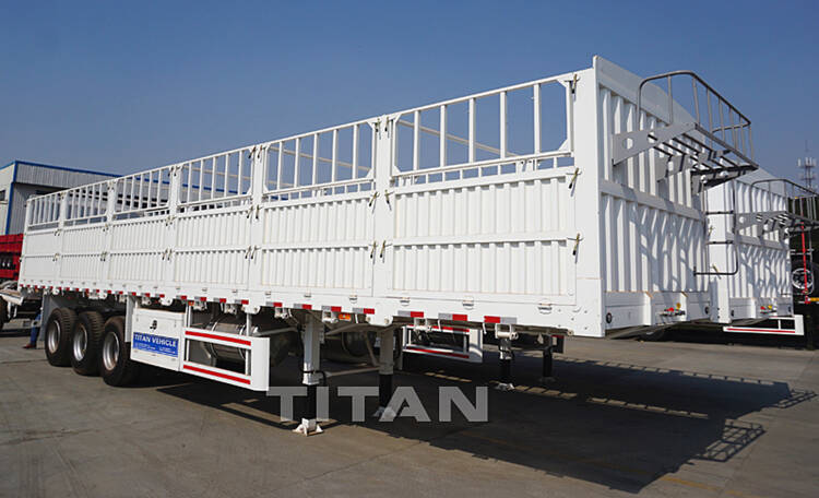 3 Axle 60Ton Fence Semi Trailer for Sale in Chile - TITAN Vehicle