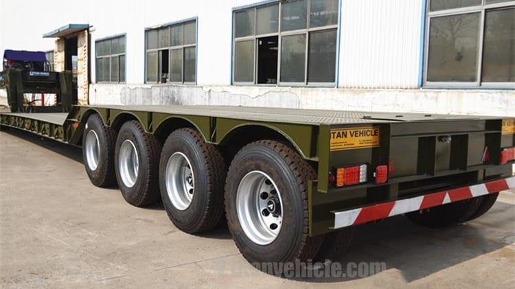 100ton Front Loading Low Bed Trailer for Sale in Nigeria