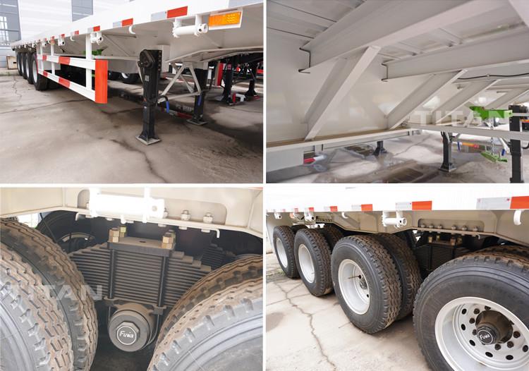 4 Axle 48 ft Flatbed Trailer for Sale - TITAN Vehicle