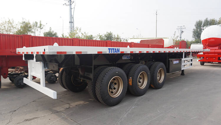 40ft Flatbed Truck Trailer for Sale in Jamaica - TITAN Vehicle