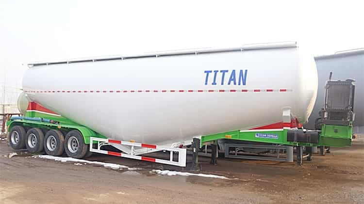 4 Axle 50ton Powder Tanker Trailer for Sale in Zimbabwe 