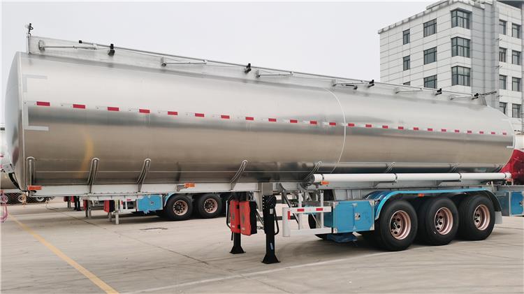 42000 Liter Aluminum Palm Oil Tanker Trailer for Sale In Cayman Islands