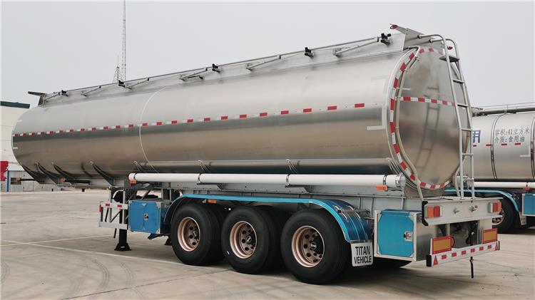42000 Liter Aluminum Palm Oil Tanker Trailer for Sale In Cayman Islands