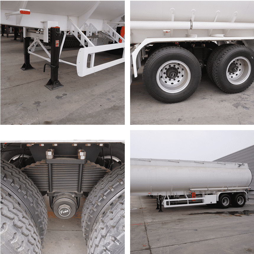 43000 liters fuel tanker truck trailers for sale 