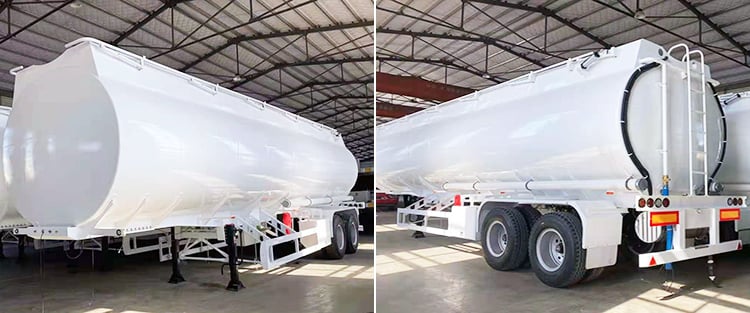 2 axle 38000 ltrs fuel semi tanker trailer