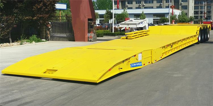 Mechanical Folding Neck Lowboy Trailer for Sale