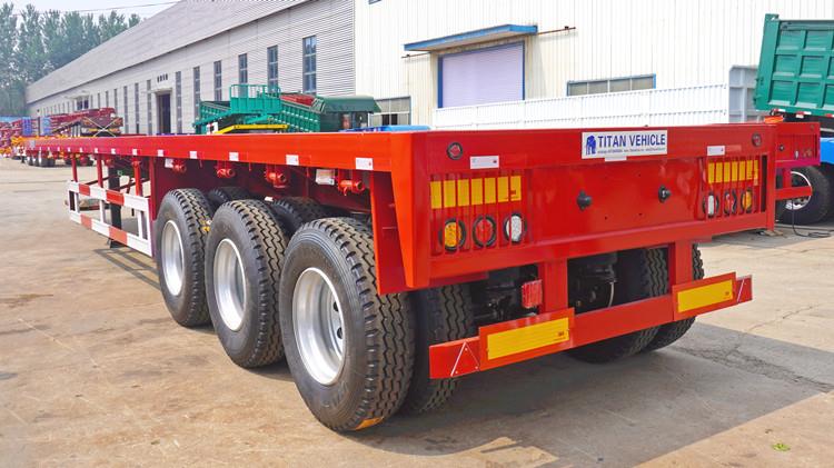 12m Tri Axle Flatbed Trailer for Sale Near Me in Nigeria | Flatbed Tractor Truck Trailer Price