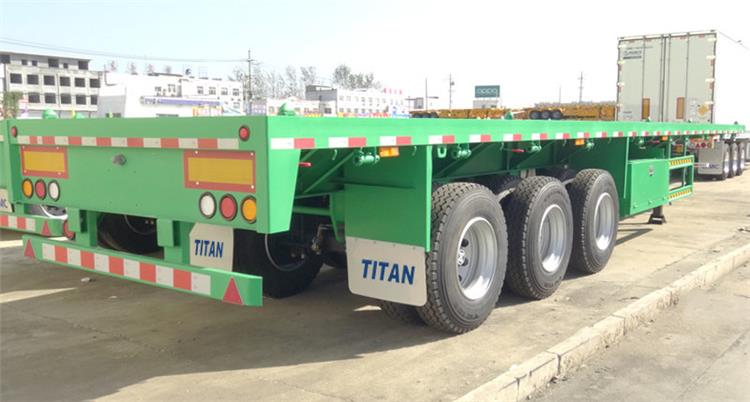 3 Axle 40 Foot Flatbed Semi Trailer for Sale Manufacturers
