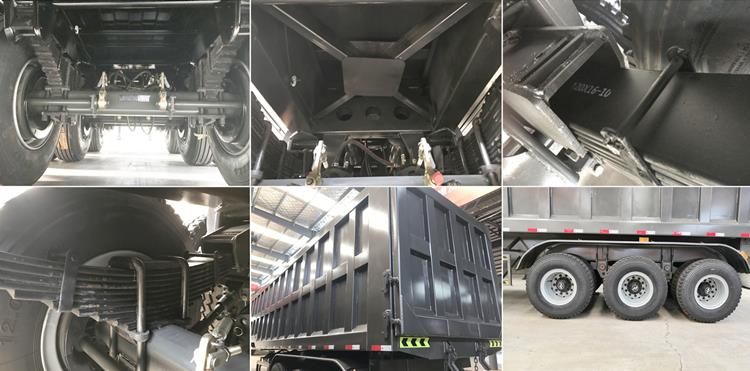 Details of Heavy Duty Hydraulic 3 Axle 80 Ton End Dump Truck Trailer Price