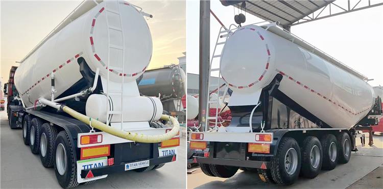 4 Axle 40m3 Bulker Cement Tanker Transport Truck Trailer for Sale Manufacturer